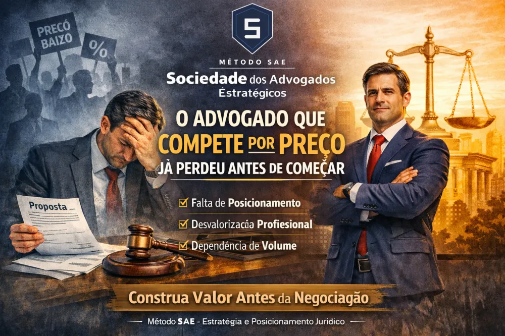 O advogado que compete por preço já perdeu antes de começar
